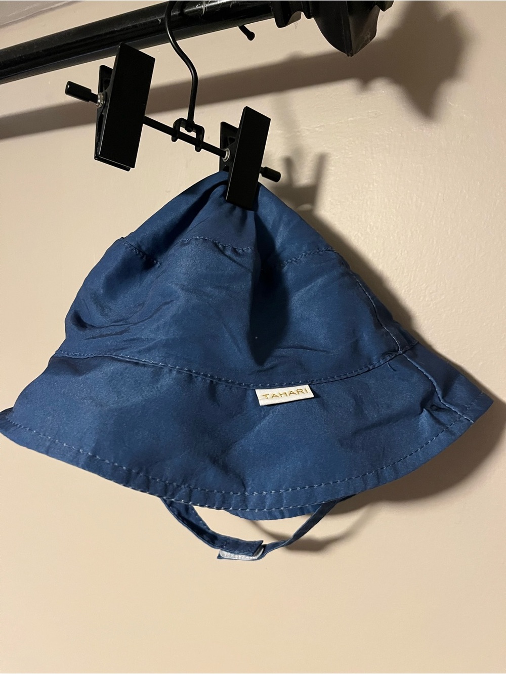 Tahari Kids Blue Bucket Hat with Chin Strap